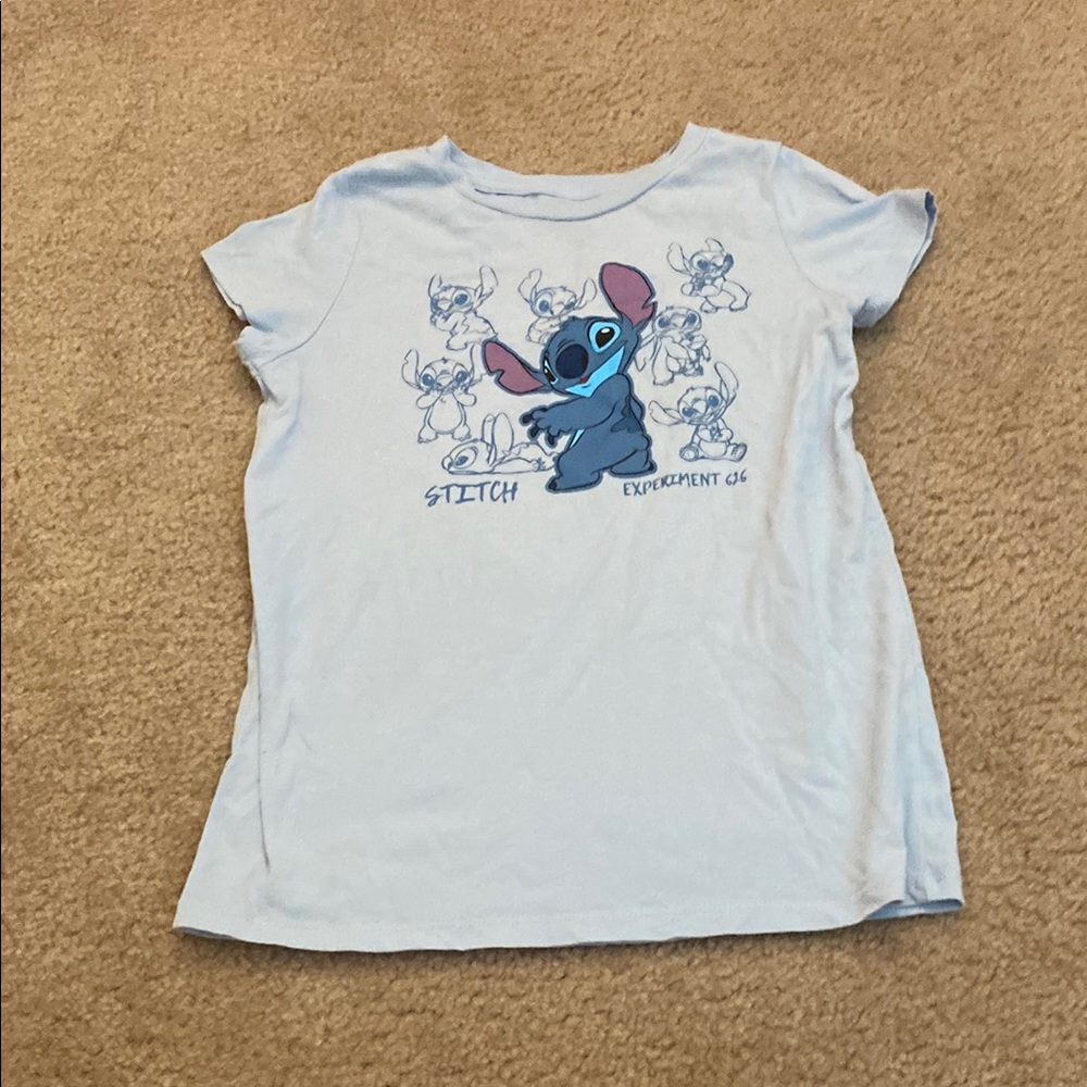 Blue Disney Stitch Tank Top Casual Graphic
